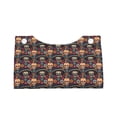thumbnail image 4 of Lsque Skulls and Flowers Printed Long Tissue Box Cover Holder, Facial Paper Organizer Dispenser,Triangle with Bottom Belt, PVC Leather Decorative Organizer, 4 of 9