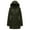 Army Green, variant on GGleaf Women's Winter Thicken Puffer Coat Warm Snow Jacket with Removable Hood Fashions Long Jacket Grey Medium