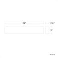 thumbnail image 6 of WAC Lighting Museo 28" 1-Light Aluminum Bathroom Vanity Light in White, 6 of 6