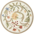 thumbnail image 3 of Safavieh Chelsea Baxter Bordered Wool Area Rug, Ivory, 3' x 3' Round, 3 of 13