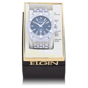Elgin Adult Male Watch in Silver and Blue in Alloy (FG180014)