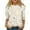 Beige, variant on Xyxonk 3/4 Sleeve Shirts for Teens Girls Crew Neck Cute Winter Tops Trendy Floral Print Blouses Casual Clothes 14-16 Years