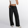 thumbnail image 3 of Soft Women's Sweatpants High Waist Wide Leg Comfortable Fit Including Pockets Suitable for Daily Activities, 3 of 9