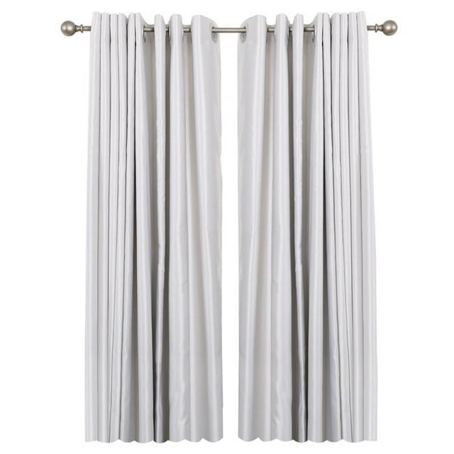Utopia Alley D32SN Tringle à Rideau Réglable 28-48 Po avec Embouts Ronds - Nickel Satiné