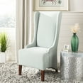 thumbnail image 2 of SAFAVIEH Bacall 20''H Linen Dining Chair Seafoam Green, 2 of 7