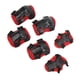 thumbnail image 3 of 6 Unids / Set Equipo De Protección para Patinaje Sobre Ruedas Protectores De Palma De Codo De Rodilla Ajustables para Niños De 6 A 18 Años Rojo, 3 of 14