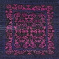 thumbnail image 1 of Ahgly Company Machine Washable Indoor Square Abstract Purple Haze Purple Area Rugs, 5' Square, 1 of 7