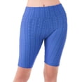 thumbnail image 4 of MixMatchy Women's Solid High Waist Luxury Scrunch Butt Lifting Biker Shorts, 4 of 5