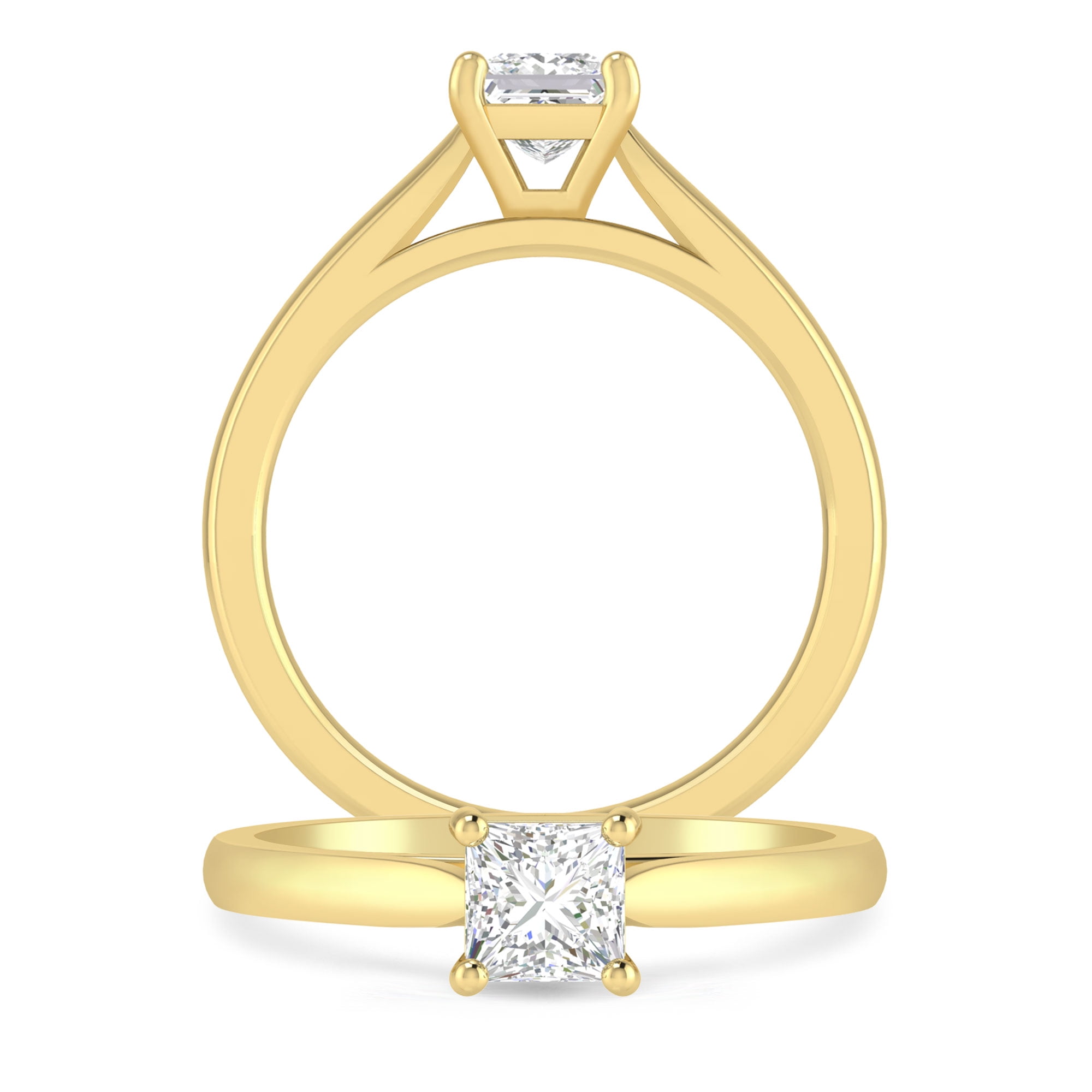 j color diamond in yellow gold