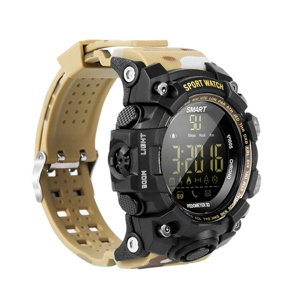 Anself - EX16S Camouflage Outdoor Sports Waterproof Intelligent Watch BT Remote Control Camera