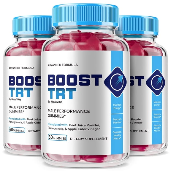 (3 Pack) Boost TRT Gummies – Original Boost TRT Formula with a Natural Daily Blend for Energy & Wellness | Great-Tasting, Easy-to-Chew Gummies (180 Gummies)