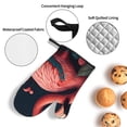thumbnail image 3 of Naloa Colorful Floral Flamingo Oven Mitts and Pot Holders 4 pcs Set, Cooking Baking Grilling Kitchen Oven Glove for Cooking, 3 of 6