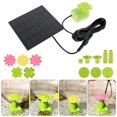 thumbnail image 3 of Muyoka Fuente de baño de pájaros con energía solar Fuente de pétalos al aire libre Fuente flotante de agua con panel solar Muyoka Hogar, 3 of 7