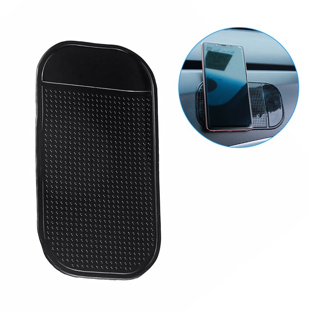 Kenally Alfombrilla antideslizante para coche, 2 uds., alfombrilla antideslizante para automóvil, alfombrilla de almacenamiento Interior Automoción decorativa y accesorios 13 x 7 cm