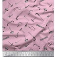 thumbnail image 1 of Soimoi Pink Japan Crepe Satin Fabric Square & Tools Hardware Fabric Prints By Yard 42 Inch Wide, 1 of 3