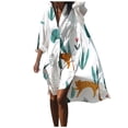 thumbnail image 1 of 2025 Maillot de Bain pour Femmes Blouse de Plage Décontractée Robe Col en V Bikini Tenue de Plage Maillot de Bain Robes d'Été Décontractées pour Femmes, 1 of 8