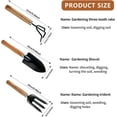 thumbnail image 2 of 3Pcs Garden Tools,Heavy Duty Gardening Tools,Gardending Hand Tools Kit for Succulents,Home Plants,Garden Potted Plants Etc Indoor Plant Accessories-Gardening Tool Set, 2 of 7
