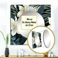 thumbnail image 3 of Designart "Jungle Hues In Neutrals II" 0 Gray Large Square Mirror - Square Bedroom Mirror Printed Wall Decor - Tropical Square Printed Wall Mirror Art, 3 of 5
