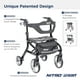 thumbnail image 2 of Andador plegable Drive Medical Nitro Sprint con asiento, ligero y de altura, con ruedas grandes, plegable, de cuatro ruedas, color negro, 2 of 5