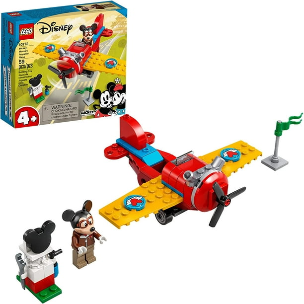 LEGO Disney Mickey et Ses Amis Mickey Mouse'S Hélices Avion 10772 Kit de Construction Jouet; Parfait pour le Jeu Créatif; Nouveau 2021 (59 Pièces)
