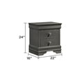 thumbnail image 6 of Blaze Modern Style King 5PC bedroom set made with Wood & LED Headboard in Gray, 6 of 18