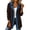 Brown, variant on Hueook Fall Jackets for Women Patchwork Shacket Cordury Trendy Casual Open Front Cardigan Long Sleeve Coat Army Green S
