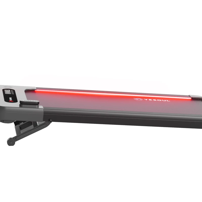 Yesoul W2 Pro 10% Auto-Incline Smart Walking Pad,Under Desk Treadmill for Home Walking with dynamic lightstrips,300lbs Capacity, Smart App Scenic Routes & Live Classes, Remote & LED Display