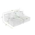 thumbnail image 2 of GNIXUU 78"Oversized Double Chaise Lounge Indoor, Corduroy Sleeper Sectional Couch, Upholstered Boneless Cloud Sofa Deep Seat, Comfy Plush Chair Bed for Living Room, 2 of 2