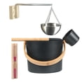 thumbnail image 2 of de accesorios para SPA con cubo de Sauna de 7L con temporizador de arena y reloj de arena práctico para sala de, 2 of 9
