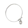 thumbnail image 2 of 6 1/4 inch Round Eye Hook Bangle Bracelet w/ St. Veronica in Sterling Silver, 2 of 3