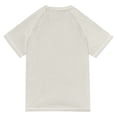 thumbnail image 6 of FORMRS Boys Rash Guard Short Sleeves Swim Shirt Quick Dry UPF 50+ Sun Protection, Sizes 3-12T, Beige Deer, 6 of 6