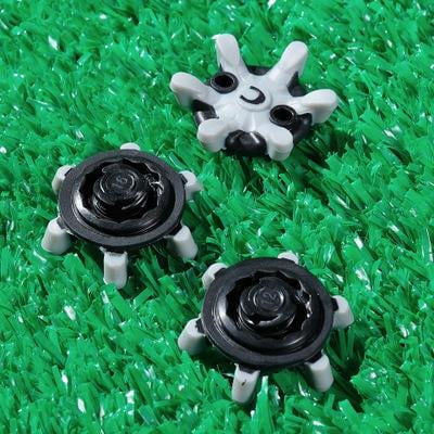 

QUNAG Golf spikes quick nails black grey short teeth soft Spikes Pins Turn Fast Twist Shoe Spikes Replacement Set golf training aids