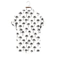 thumbnail image 7 of Erwazi Men's Hawaii Printed Cotton Linen Shirt Short Sleeve Collared Button Down Casual Shirt with Chest Pocket, 7 of 7