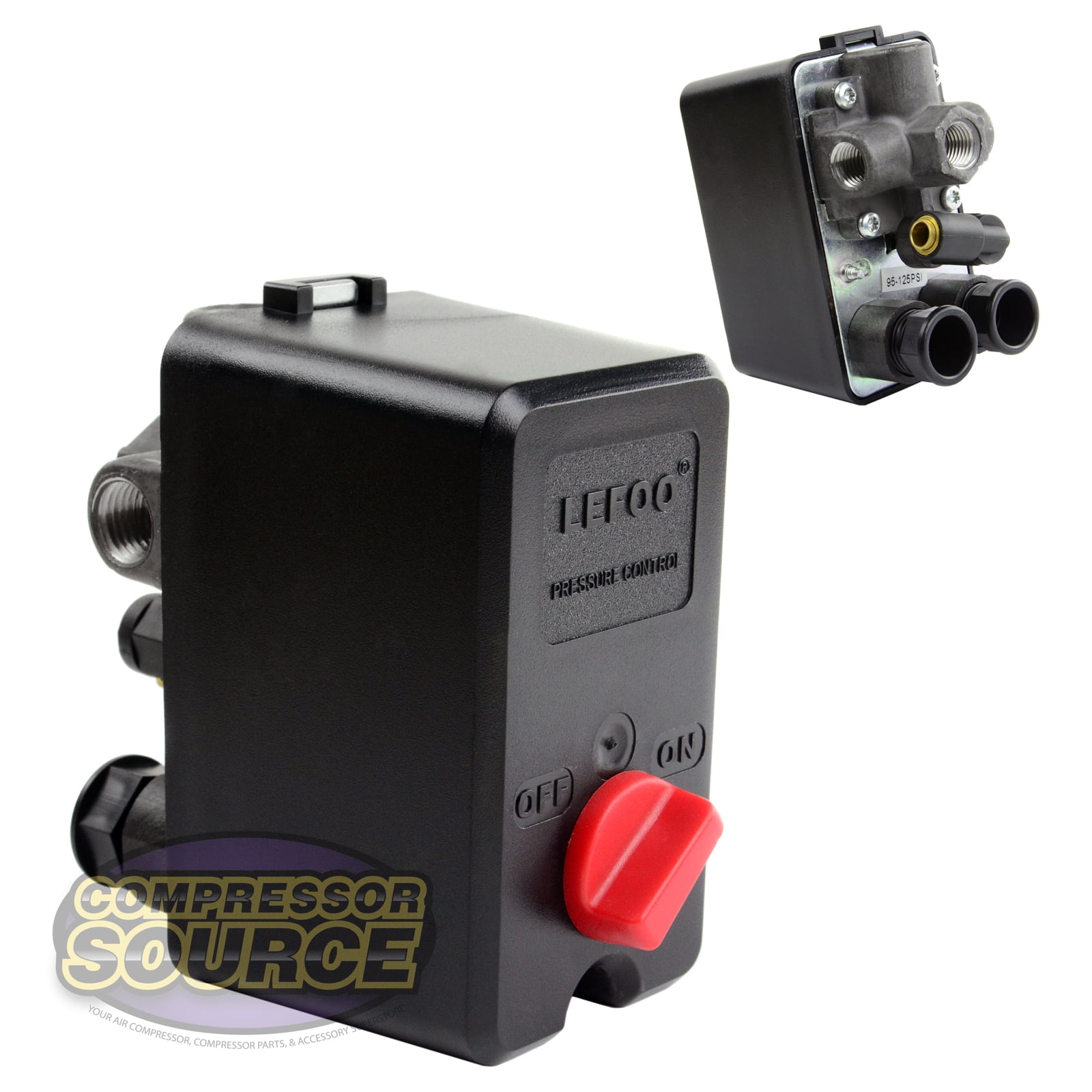 Air Compressor Pressure Switch Control Adjustable Single Port 220V 135-175 Psi 