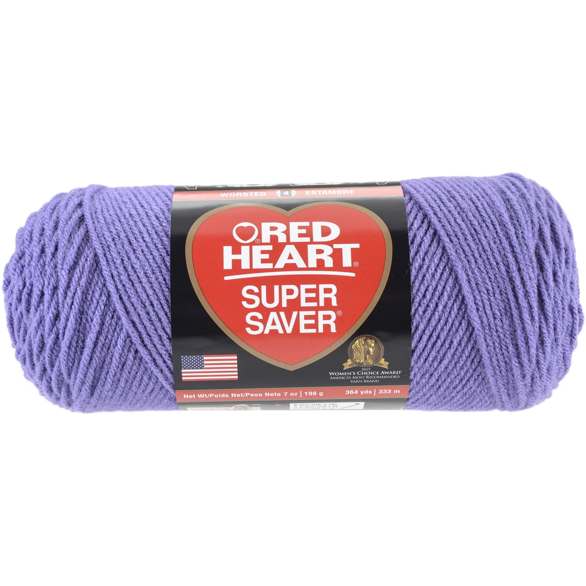 Multipack of 6 - Red Heart Super Saver Yarn-Lavender