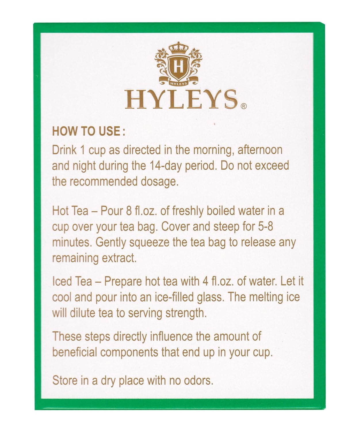 Hyleys Detox Tea 14 Day Cleanse Kit – 42 Tea Bags – Herbal Supplement with Garcinia Cambogia, Green Tea, Mint, Chamomile (12 Pack)