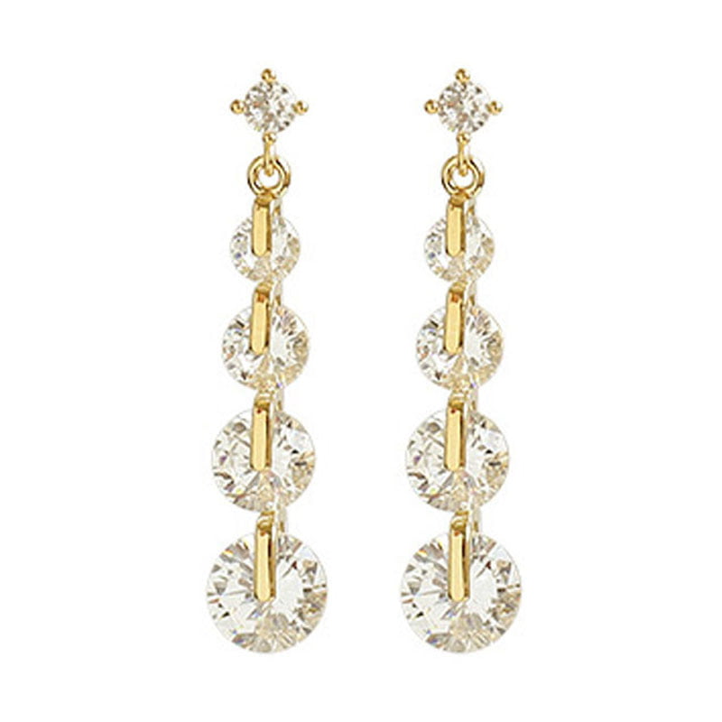 Women Tear Pear Earring Elegant Fashion Jewelry Earrings Drop Dangle Crystal SI 