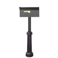 thumbnail image 3 of Classic Curbside Mailbox with Bradford Direct Burial Mailbox Post - Black, 3 of 8
