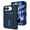 Darkblue, variant on Decase for Apple iPhone Duo Case, Folding Wallet Cover with 2-Card Holder Slot, Automatic Rebound Hinge Shield and Front Glass Drop Armor Bumper, Clear
