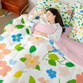 thumbnail image 4 of Castle Fairy Groovy Flowers Bedding Comforter Set 7 Pieces for Kids Teens,Chic Floral Blossoms Full Bedding Set Lightweight,Spring Garden Fitted Sheet Flat Sheet,Lightweight Room Decor,Reversible, 4 of 8