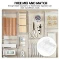thumbnail image 6 of SHOWERORO 16Pcs Drawer Containers Transparent Plastic Storage Organizer For Office, 6 of 8