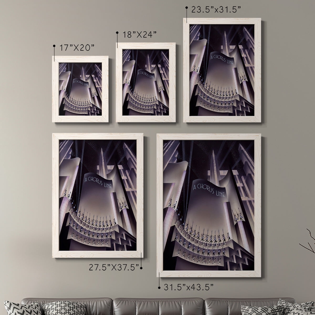 A Chorus Line - Premium Framed Canvas 2 Piece Set - Ready to Hang