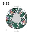 thumbnail image 4 of KLL Tropical Leaves Pattern Shower Cap & Bath Cap for Women,Reversible Oversized Waterproof Shower Caps for all Hair Lengths,Elastic Reusable Bathing Hair Cap, 4 of 6