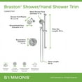 thumbnail image 7 of Symmons S589815trm Braston Shower Only Trim Package - Chrome, 7 of 7