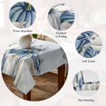 thumbnail image 5 of Blue Pumpkin Fall Table Cloth Waterproof Tablecloths, Thanksgiving Watercolor Eucalyptus Leaves Tablecloth Dining Table Cover for Kitchen Party Tabletop Outdoor, Rectangle Tablecloth 52x70 Inch, 5 of 9