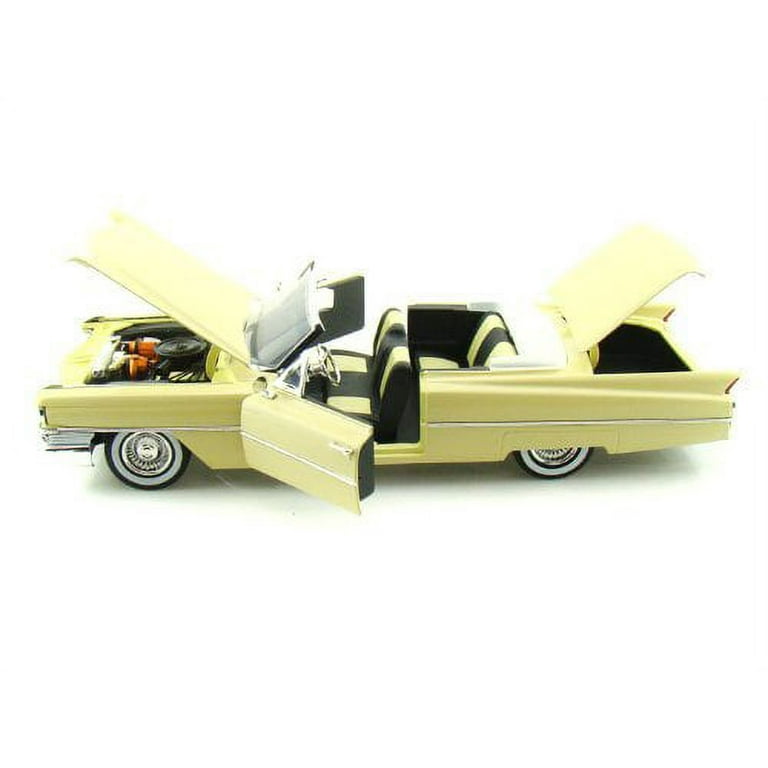1963 Cadillac Series 62 Convertible Yellow 1/18 by Jada 96471