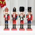 thumbnail image 5 of ZHaobin 1Pcs 30cm Wooden Nutcracker Puppet Soldier Decoration Painted Vintage Design Christmas Elements Ornament Home Tabletop Decora (A4), 5 of 7
