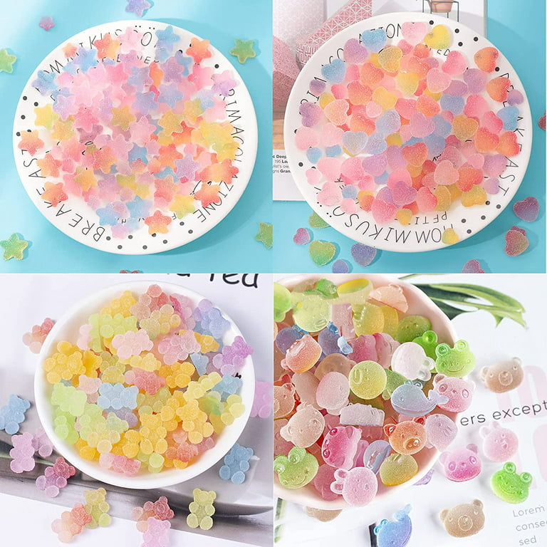 BULK Super Kawaii Yellow Pastel Charms for Slime, Yellow Assorted Cabochon  Mix, Kawaii Fake Candy Food Deco Resin Cabochons Lot 