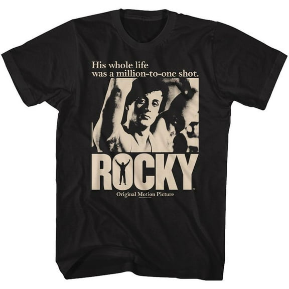 Rocky Greased Lightning Black Adult T-Shirt 5Xl