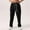 Black, variant on Daolelai Men's Wide Leg Drawstring Back Pocket Solid Color Sweatpants Trousers